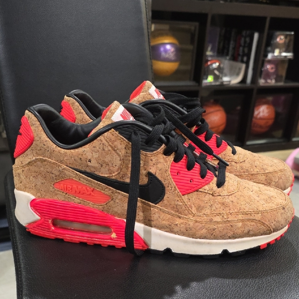 Nike Air Max 90 Cork Anniversary with Red and Black Accents